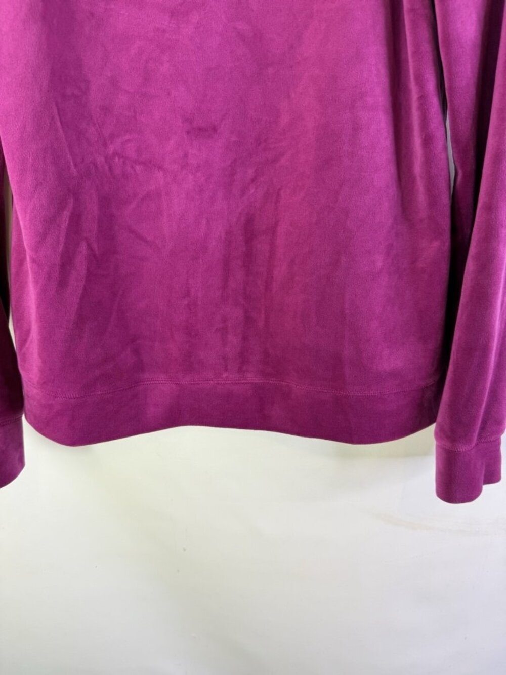 Lilly Pulitzer Larina Velour Zip Up Hoodie Hooded Sweatshirt Purple - Picture 10 of 11